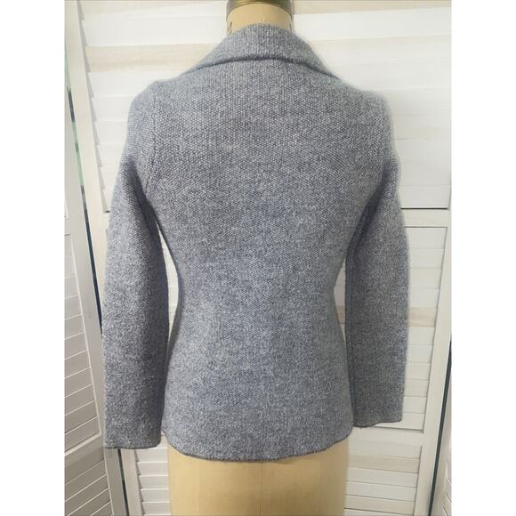 Cocogio Cardigan Sweater Coat Tweed Acrylic Wool Blend Buttons Collared Sz Small - Picture 3 of 8